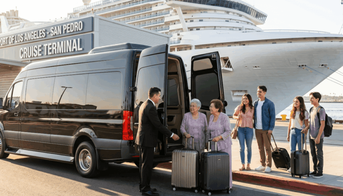 cruise port transportation Los Angeles