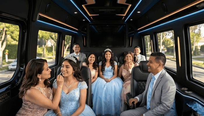quinceanera transportation Los Angeles and Southern California