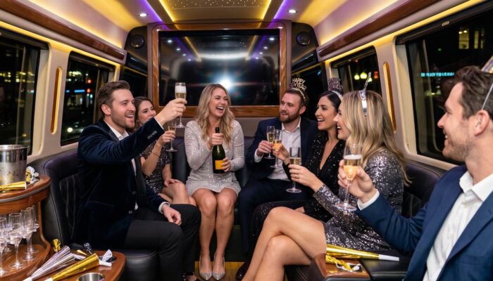 new years eve luxury group transportation for parties